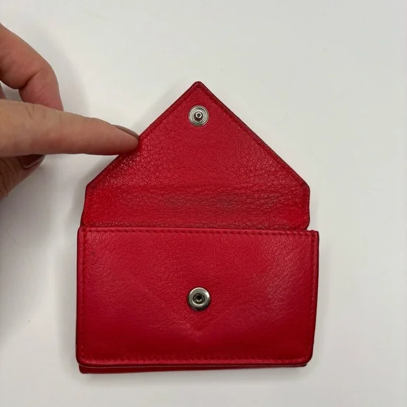 Authentic Balenciaga Mini Papier Trifold Leather Wallet - Picture 7 of 13